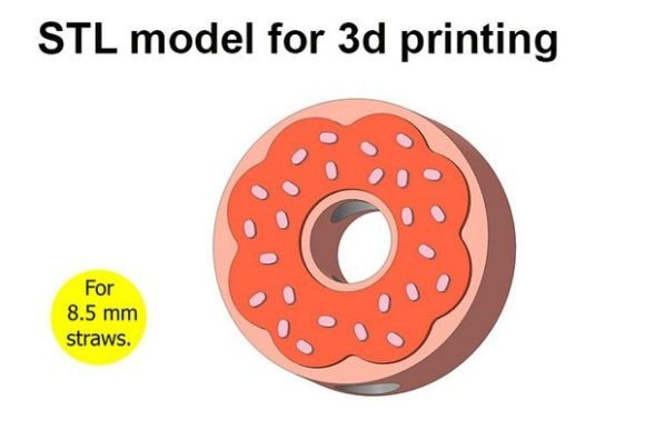 Elevating Event Design: The Strategic Value of the Food Donut Straw Topper in Digital Fabrication