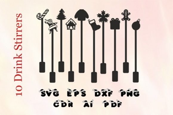 Elevating Holiday Hospitality: The Strategic Value of Christmas Drink Stirrers SVG Files for Modern Creators