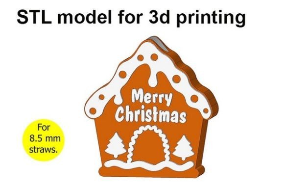 Elevating Holiday Hospitality: The Strategic Value of the 3D Printed Gingerbread House Straw Topper