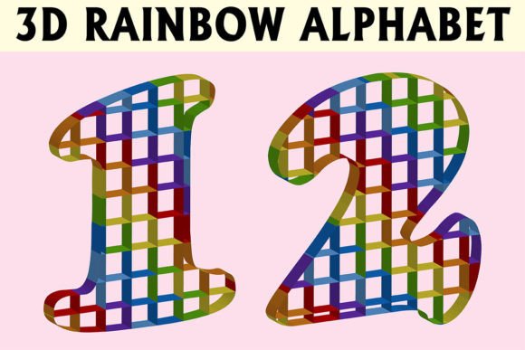 Evaluating 3D Rainbow Alphabet Letters Sublimation Assets for Professional Design