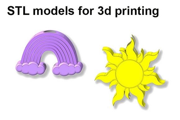 Rainbow, Sun Straw Toppers Set: A Practical 3D Printing Asset Review