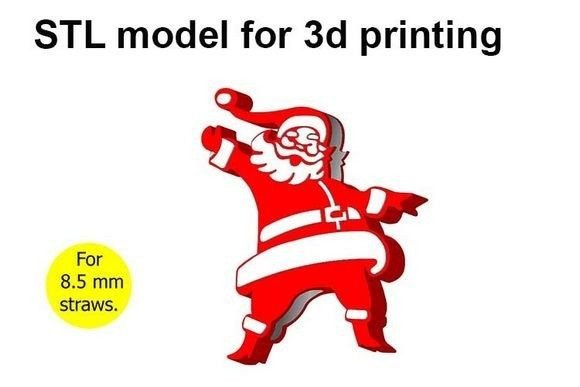 Santa Claus Straw Topper: A Practical 3D Print for Holiday Cheer and Small Business Growth