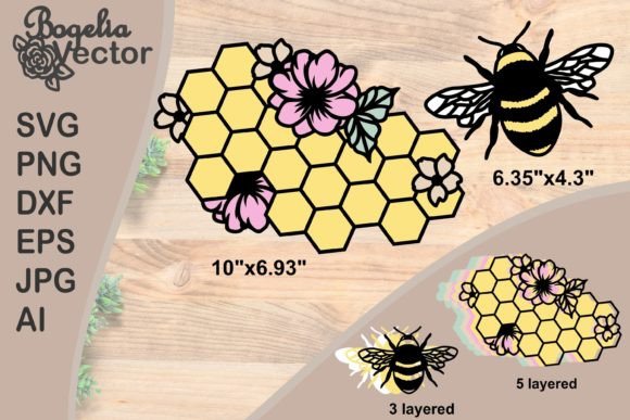 Strategic Applications of 3D Bee and 3D Honey Comb 5 Layered Designs