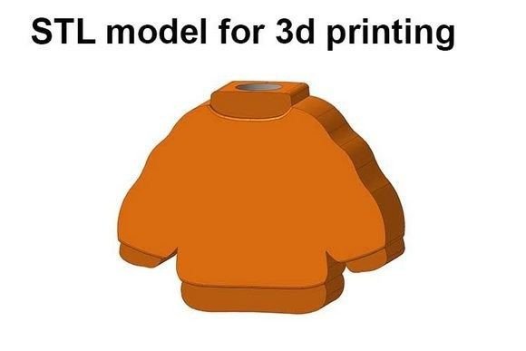 Ugly Christmas Sweater Straw Topper: A Festive 3D Print for Holiday Drinks
